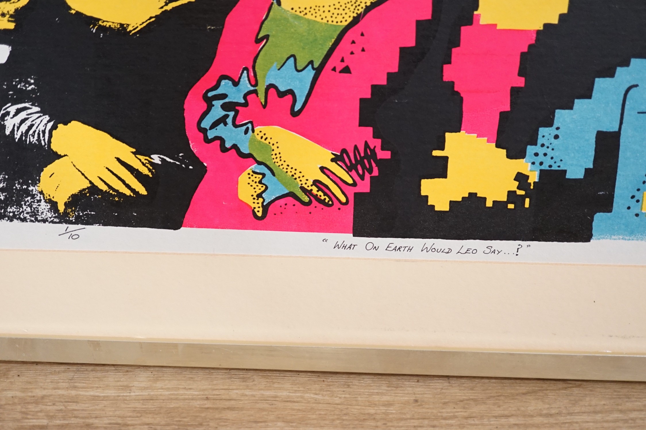 H. Trueman, limited edition print, 'What on earth would Leo say?', signed and dated 1986, 1/10, 32 x 73cm